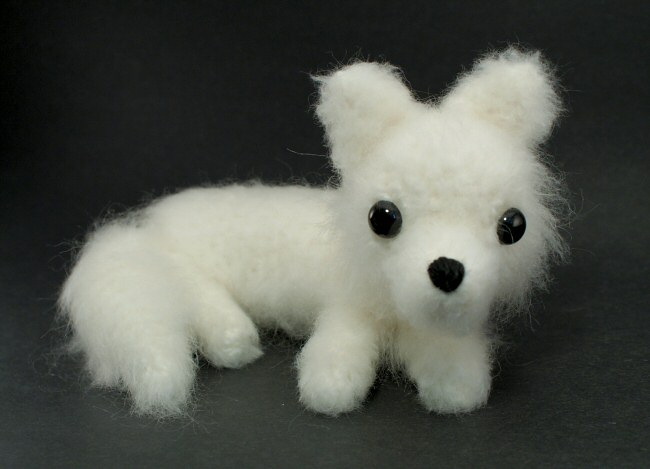 (image for) Arctic Fox amigurumi crochet pattern - Click Image to Close