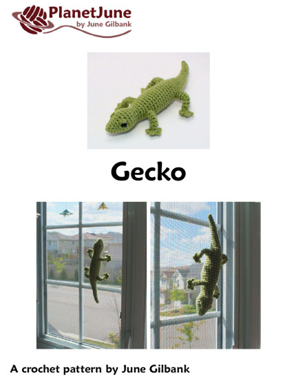 Gecko (lizard) amigurumi crochet pattern - Click Image to Close