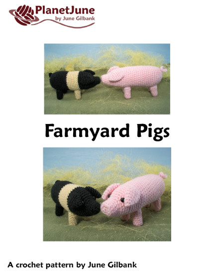 Farmyard Pigs amigurumi crochet pattern - Click Image to Close