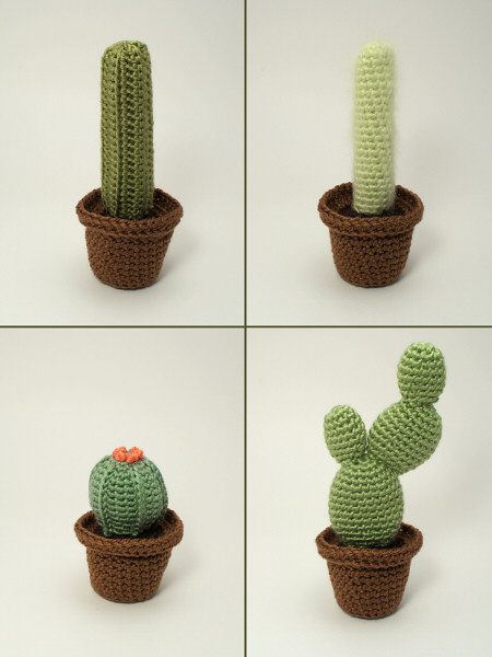 (image for) Cactus Collection 2: FOUR realistic crochet patterns - Click Image to Close