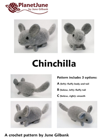 Chinchilla amigurumi crochet pattern - Click Image to Close