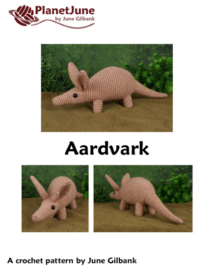 Aardvark amigurumi crochet pattern - Click Image to Close