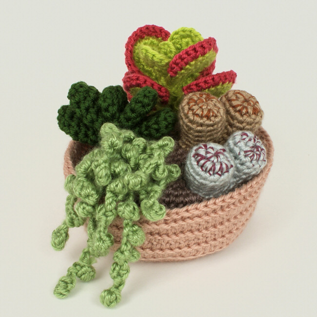 (image for) Succulent Collection 2: FOUR realistic crochet patterns - Click Image to Close