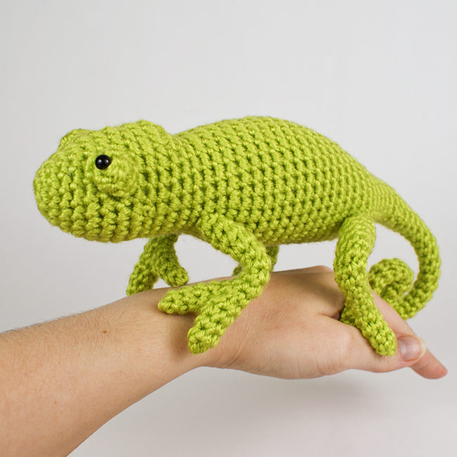 (image for) Chameleon (lizard) amigurumi crochet pattern - Click Image to Close