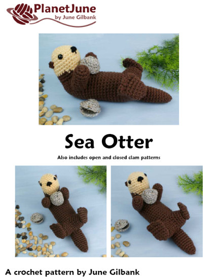 Sea Otter amigurumi crochet pattern - Click Image to Close
