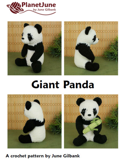 (image for) Giant Panda amigurumi crochet pattern - Click Image to Close