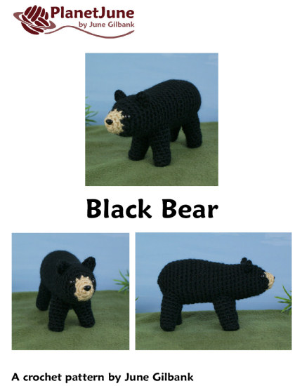 Black Bear amigurumi crochet pattern - Click Image to Close
