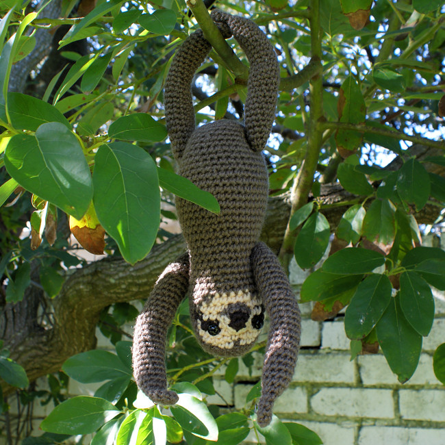 Sloth (Three-Toed) amigurumi crochet pattern - Click Image to Close