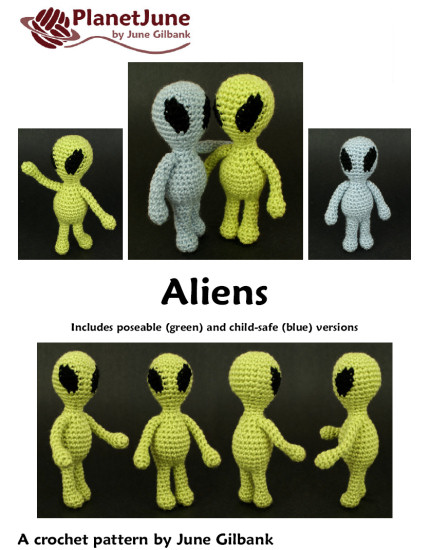(image for) Aliens amigurumi crochet pattern - Click Image to Close