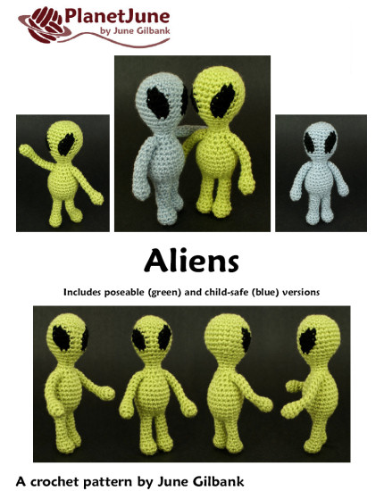 Aliens amigurumi crochet pattern - Click Image to Close