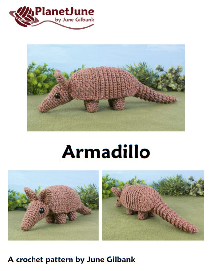 (image for) Armadillo amigurumi crochet pattern - Click Image to Close