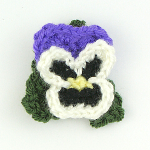 (image for) Pansies crochet pattern (pansy baskets) - Click Image to Close