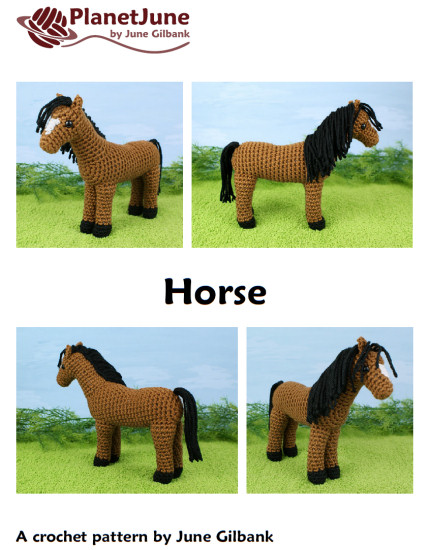 Horse amigurumi crochet pattern - Click Image to Close
