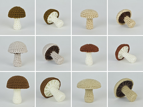 Mushroom Collection: SIX realistic crochet patterns - Click Image to Close