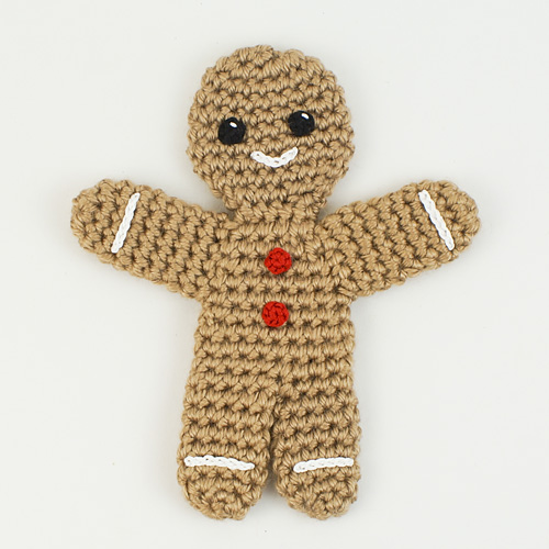 (image for) Gingerbread Man amigurumi crochet pattern - Click Image to Close