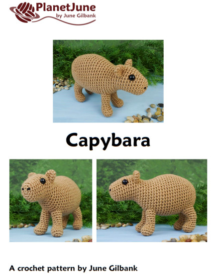 Capybara amigurumi crochet pattern - Click Image to Close