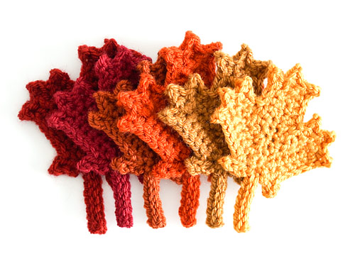 (image for) Maple Leaf Collection & Canadian Flag: THREE crochet patterns - Click Image to Close