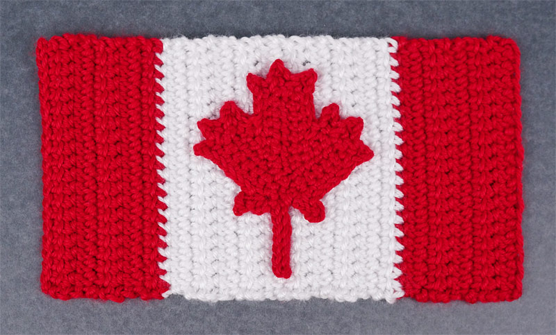 (image for) Maple Leaf Collection & Canadian Flag: THREE crochet patterns - Click Image to Close