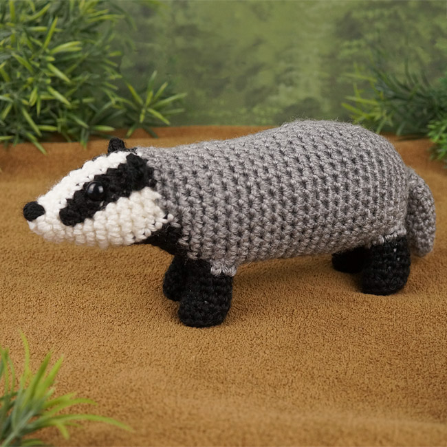 Badger amigurumi crochet pattern - Click Image to Close