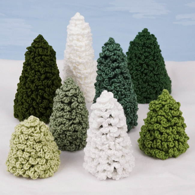 (image for) Christmas Trees Set 2 crochet pattern - Click Image to Close