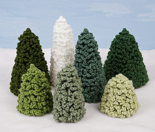 (image for) Christmas Trees Set 2 crochet pattern - Click Image to Close