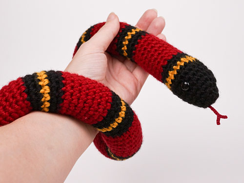 (image for) Snake Collection - FOUR amigurumi crochet patterns - Click Image to Close
