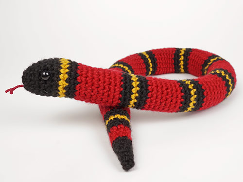 (image for) Snake Collection - FOUR amigurumi crochet patterns - Click Image to Close