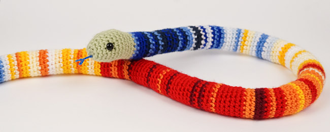 (image for) Temperature Snake amigurumi crochet pattern and workbook - Click Image to Close