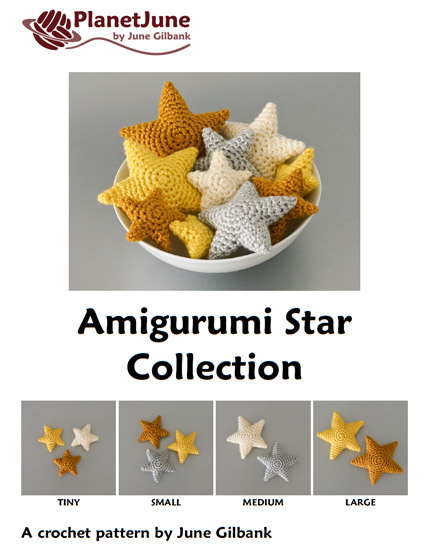 (image for) Amigurumi Star Collection: FOUR crochet patterns - Click Image to Close