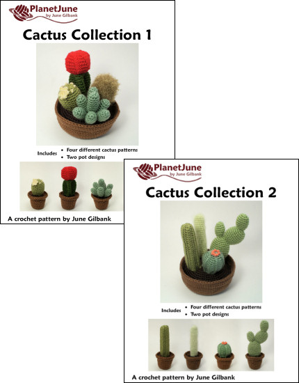 (image for) Cactus Collections 1 and 2 - EIGHT crochet patterns - Click Image to Close