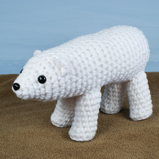 Black, Brown & Polar Bears: THREE amigurumi crochet patterns - Click Image to Close