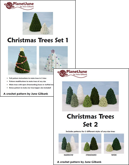 (image for) Christmas Trees Sets 1 and 2 crochet patterns - Click Image to Close