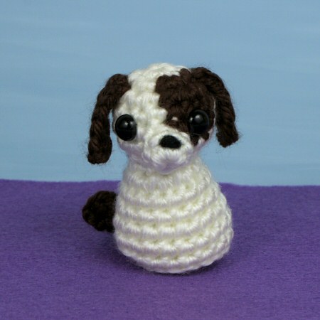 (image for) PocketAmi Set 6: Pets - three amigurumi crochet patterns: Puppy, Kitten, Parrot - Click Image to Close
