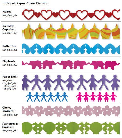 (image for) Paper Chains & Garlands - a Papercraft ebook by June Gilbank - Click Image to Close
