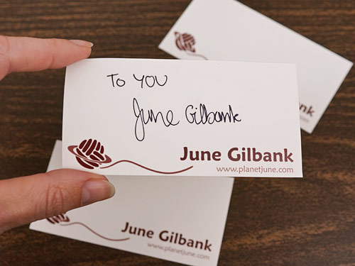 Personalized Author-Signed Bookplate, signed by June Gilbank - Click Image to Close