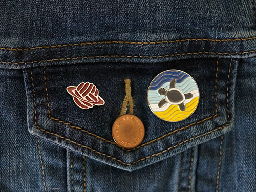 (image for) PlanetJune Enamel Pin - Click Image to Close