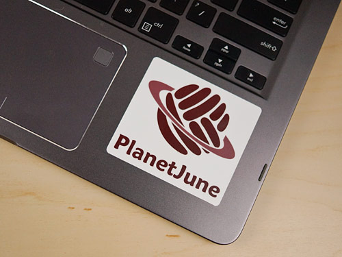 PlanetJune Vinyl Sticker - Click Image to Close