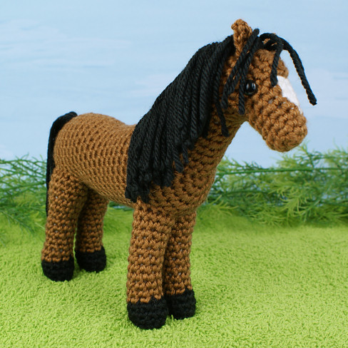 (image for) Horse, Unicorn and Pegasus - THREE amigurumi crochet patterns - Click Image to Close