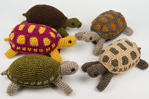 (image for) Tortoise & Simple-Shell Tortoise, Turtle & Terrapin: two amigurumi crochet patterns - Click Image to Close