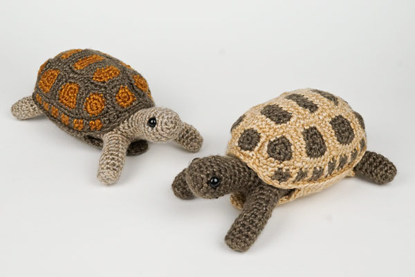 Tortoise & Simple-Shell Tortoise, Turtle & Terrapin: 2 amigurumi crochet patterns - Click Image to Close