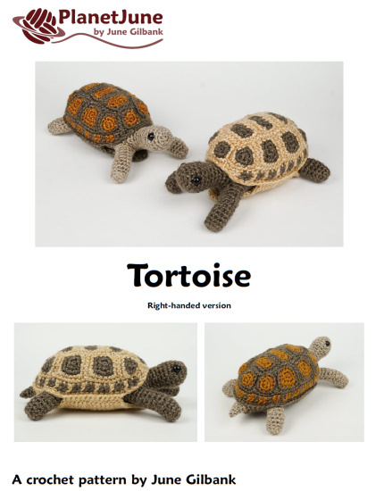 Tortoise & Simple-Shell Tortoise, Turtle & Terrapin: 2 amigurumi crochet patterns - Click Image to Close