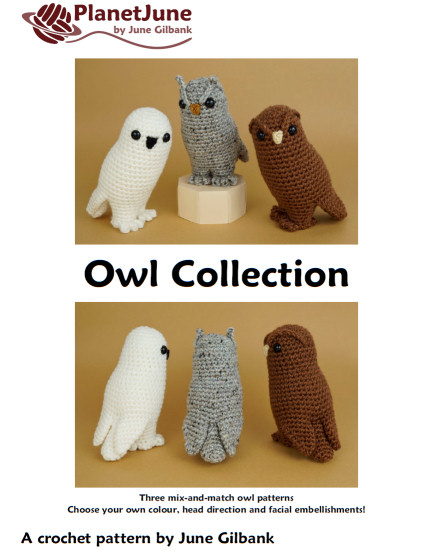 Owl Collection & Barn Owl - FOUR amigurumi crochet patterns - Click Image to Close