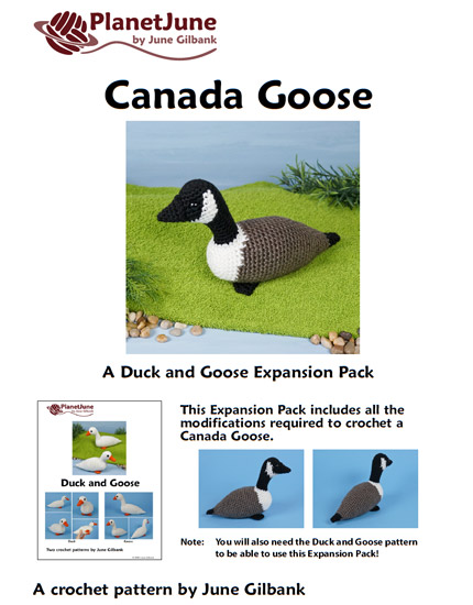 (image for) Duck and Goose & Canada Goose amigurumi crochet patterns - Click Image to Close