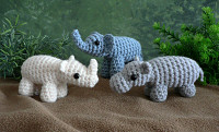 elephant, hippo & rhino multipack