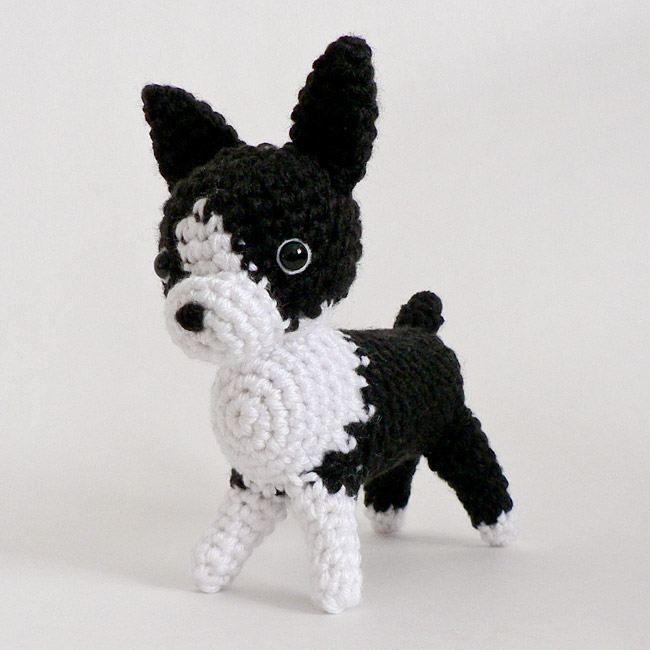 (image for) AmiDogs Boston Terrier amigurumi crochet pattern - Click Image to Close