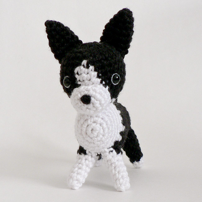 (image for) AmiDogs Boston Terrier amigurumi crochet pattern - Click Image to Close