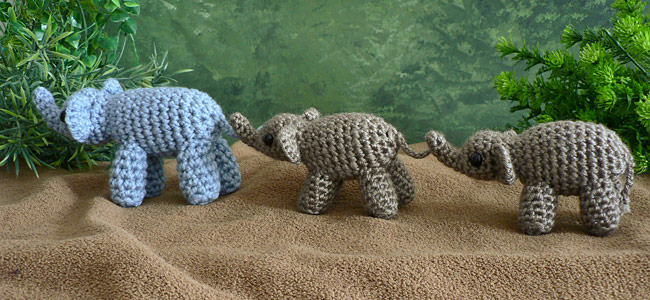 (image for) AfricAmi Elephant amigurumi crochet pattern - Click Image to Close