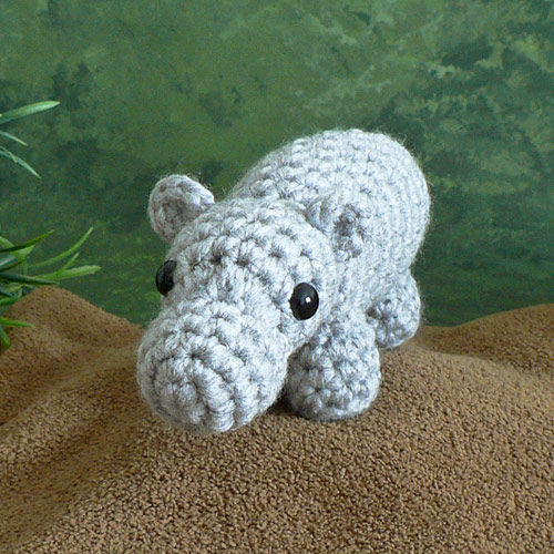 (image for) AfricAmi Hippopotamus amigurumi crochet pattern - Click Image to Close