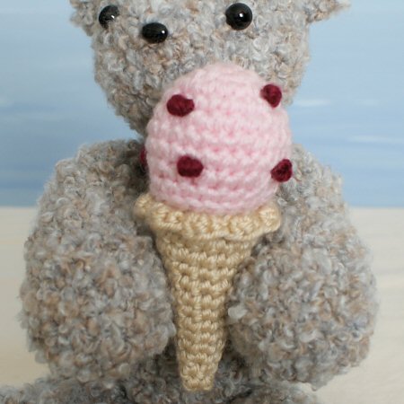 (image for) Ice Cream Bear amigurumi crochet pattern - Click Image to Close