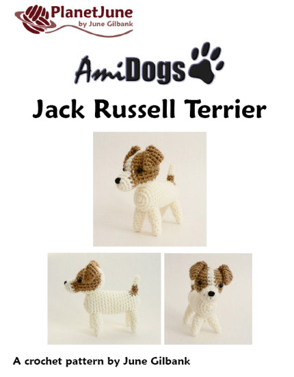 (image for) AmiDogs Jack Russell Terrier amigurumi crochet pattern - Click Image to Close